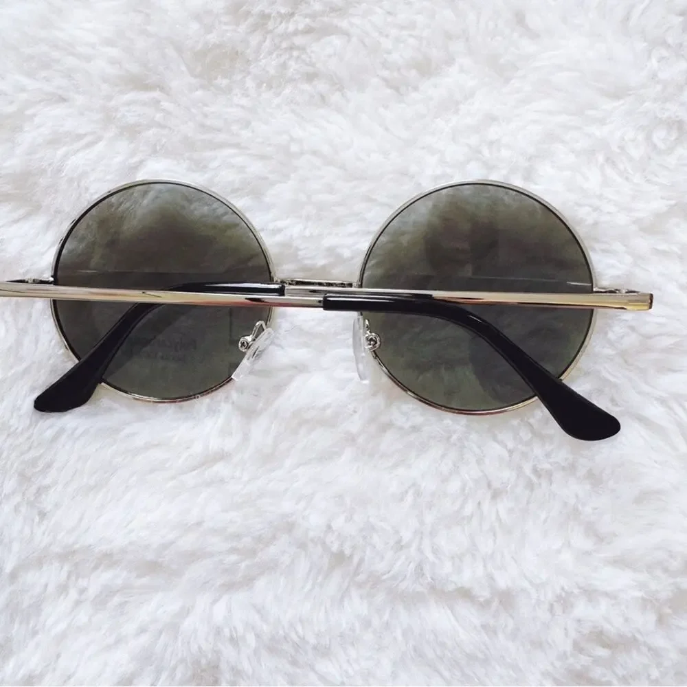 Henry Silver Round Lens Sunglasses